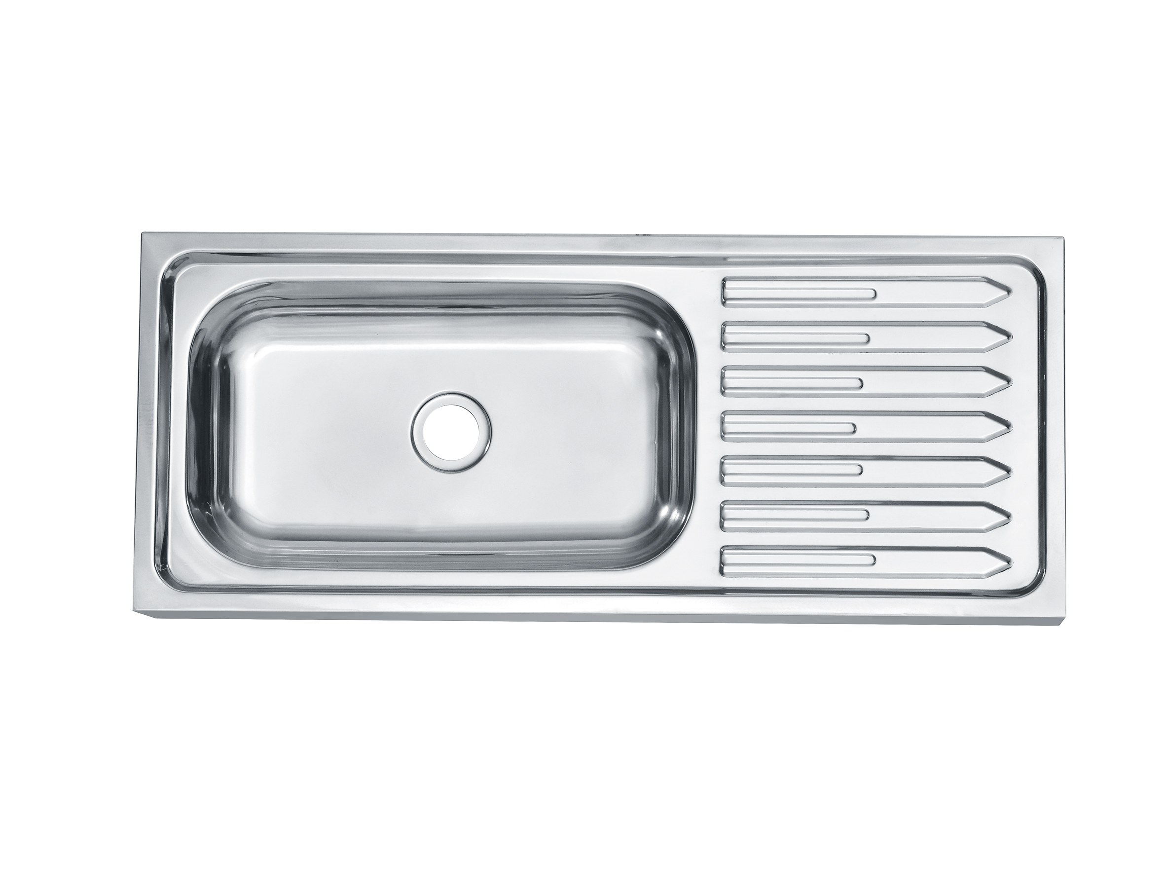 LS-7029 Precio de fábrica Lavabo de cocina de un solo tazón de acero inoxidable con plato Fregadero de cocina evier de cooking